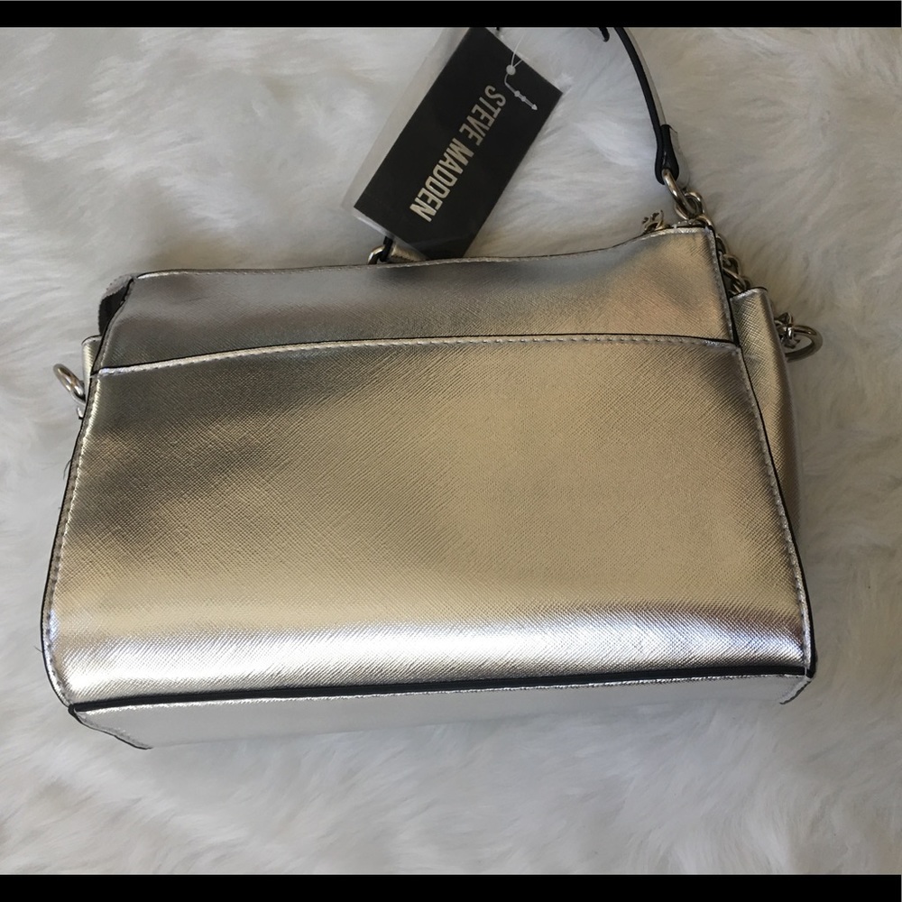 Steve Madden Metallic Silver Purse - Picture 5 of 8